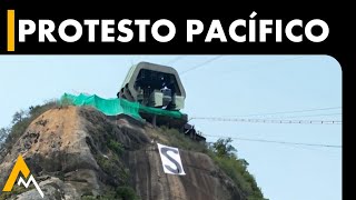 Escaladores Realizam Protesto no Pão de Açúcar e Sofrem Ameaças  AltaMontanha News [upl. by Jos74]