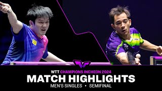 Fan Zhendong vs Hugo Calderano  MS SF  WTT Champions Incheon 2024 [upl. by Ylimme739]