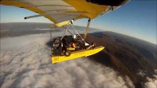 Awesome Adventure Flying Fun in AmphibiousTrike FLYTHISBIZ Krucker Cygnet flying boat Chattanooga [upl. by Jarlen]