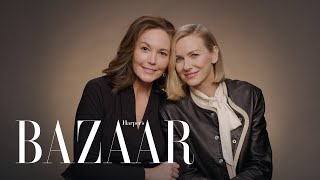 Naomi Watts and Diane Lane Quiz Each Other On Their Iconic Careers  All About Me  Harpers BAZAAR [upl. by Ettegdirb297]