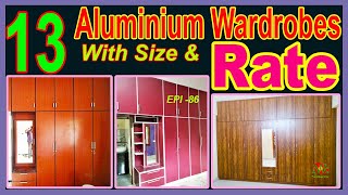 Aluminium wardrobes with rate  Aluminium wardrobe price in India  Cost of the Aluminium wardrobes [upl. by Wills636]