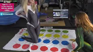 amouranth and stpeach TWISTER CHALLENGE [upl. by Euton]