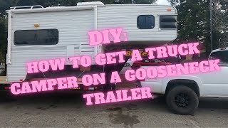 Crawler Hauler DIY Install a Cabover Truck Camper on a Gooseneck Trailer [upl. by Floria]