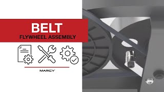 Marcy Recumbent Bike ME 709  Belt Flywheel Assembly Applies to Other Models [upl. by Anthony]