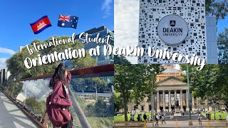 🇰🇭🇦🇺 Orientation at Deakin University as an International Student [upl. by Sabra582]