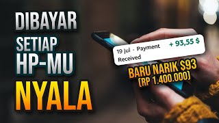 TANPA KERJA Menghasilkan Uang Dari Internet Hanya Dengan Menyalakan HP [upl. by Idnem]