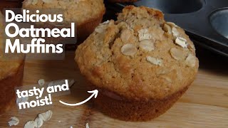 Delicious Oatmeal Muffins  Quick amp Easy Breakfast [upl. by Yelnek]