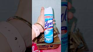 Lysol antibacterial disinfectant spray cleaner  Lazada unboxing  Marlyn 👩🏻 shorts [upl. by Durer193]