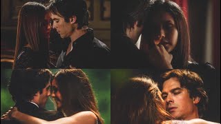 Delena Damon amp Elena  Love Story [upl. by Annairdna]