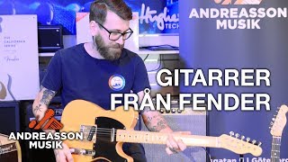 Fender gitarrer och förstärkare med Gustav på Andreasson Musik [upl. by Azriel]