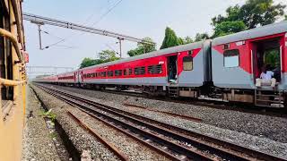 16346 Thiruvanathapuram central— Lokmanya tilak Netravati express fastly skipping Pallippuram staion [upl. by Timothee]