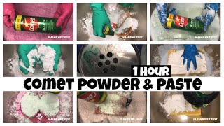 1 Hour of Comet Powder amp Paste Compilation  ASMR Sponge Squeezing in Cleaning Paste [upl. by Kuo]