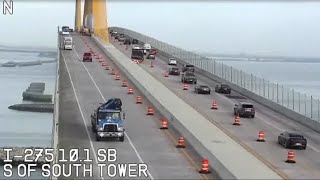 Sunshine Skyway Bridge Live Cam  Florida Live Cam  Florida Traffic Cam [upl. by Ahseket]