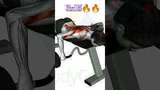 🔥🔥 Cambered Bar Laying Row Gym workout fitness bodybuilding motivation video 🔥🔥🔥 [upl. by Macintosh]