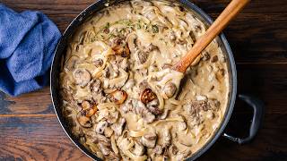 Beef Stroganoff  The Most Comforting Cold Weather Dish [upl. by Ayanal]