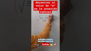 Ecuacion radical con terminos constantes💘La ecuación del amor💝Dedicala💝Millermatematicas💝Subscribe [upl. by Lynne]