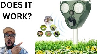 Ultrasonic Solar Outdoor Animal Repeller REVIEW [upl. by Aehcsrop]