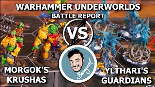 UNDERWORLDS BATTLE REPORT Yltharis Guardians VS Morgoks Krushas [upl. by Llatsyrc]