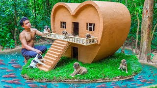 Dog rescue and build Loving Dog House  Build House for Puppies [upl. by Neidhardt296]