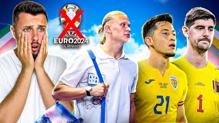 ECHIPA FOTBALIȘTILOR CARE VOR LIPSI DE LA EURO 2024😭 [upl. by Airotcivairam792]