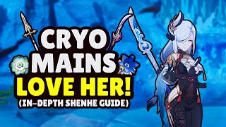 C0 Shenhe is CRACKED with These Artifacts Weapons and Teams Shenhe Build Guide [upl. by Drwde]