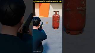 Bullet Gun Vs LPG cylinder shorts viral respect saftey [upl. by Burlie]