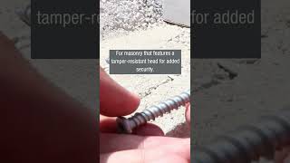 Allfasteners l HEAD TORX DRIVE MASONRY SCREW [upl. by Attennyl]