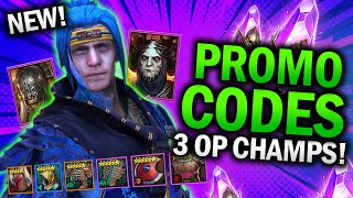 BEST Promocodes for 3 OP CHAMPS  2x EPICS and NINJA Start July 2024  Raid Shadow Legends Guide [upl. by Leann285]