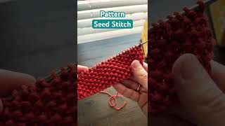 Узор спицами  Жемчужный узор  Seed Stitch knitting tutorial вязание вязаниеспицами [upl. by Almena63]