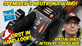 Hasbro Spenglers Neutrona Wand in hand review  interview with Ghostbusters Afterlifes Ben Eadie [upl. by Annawaj]