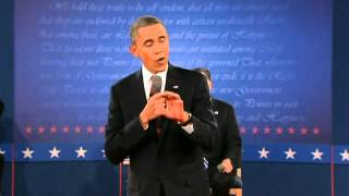 Barack Obama goes on the attack against Mitt Romney in US presidential debate [upl. by Siloum]