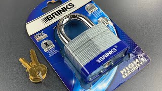 764 Walmart’s Best Padlock Picked FAST  Brinks Model 16260091 [upl. by Htaras913]