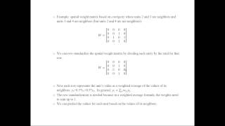 Spatial Econometrics [upl. by Akla948]