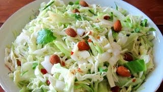 How To Make Coleslaw  Vinaigrette Coleslaw Recipe  Hilah Cooking [upl. by Nnahgaem]