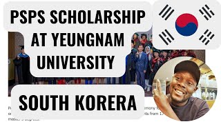 PSPS SCHOLARSHIP AT YEUNGNAM UNIVERSITY IN SOUTH KOREA yeungnamuniversity [upl. by Aimahc]