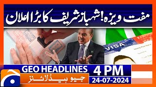 Geo News Headlines 4 PM  24th July 2024 [upl. by Tavie174]