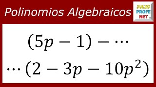 RESTA DE POLINOMIOS  Ejercicio 3 [upl. by Melina]