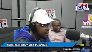 Yaa Pono freestyle with Andy Dosty on Hitz fm [upl. by Tengler]