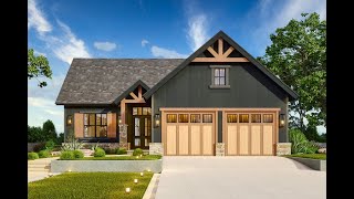 Craftsman House Plan  Silverwoods Home Plan  HPC 44052 [upl. by Hoon]