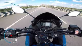 Gixxer SF Top Speed Test  GPS test  GoPro Hero5  Adventure Chariot  SF Fi top speed [upl. by Lahtnero]