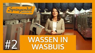 Hoe werkt het wasproces in een wasserette 2 Kleding wassen van de zorginstellingen in de wasbuis [upl. by Arrekahs]