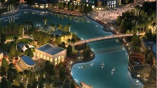 Walking tour of Riverland  Dubai Parks and Resorts  Dinosaur show  Europe theme made [upl. by Wehhtam]