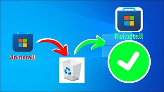 How To Uninstall and Reinstall Microsoft Store in Windows 10  2024 [upl. by Cynthy]