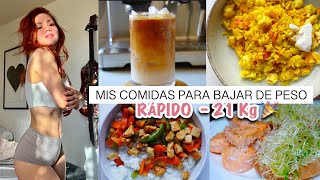 Lo que como para bajar de peso RÁPIDO  21 KG 🎉D [upl. by Teena245]