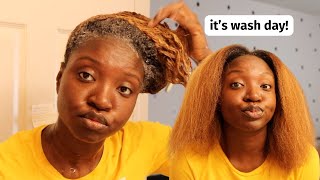 Wash Day  Blow Dry  Natural Hair [upl. by Airtemak]