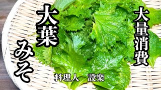 ご飯がすすむ！【大葉味噌】の作り方 大葉の大量消費に [upl. by Kingsley]