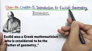 Class 9th Chapter 5 Introduction to Euclid’s Geometry full with all Examples Maths New NCERT cbse [upl. by Yeruoc]