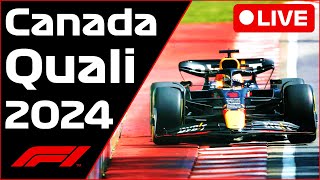 🔴F1 LIVE  Canada GP QUALI  Commentary  Live Timing [upl. by Boccaj475]