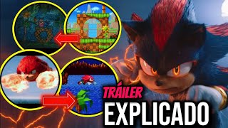 Sonic 3  Análisis primer tráiler Easter eggs Referencias y curiosidades de los videojuegos [upl. by Haelat]