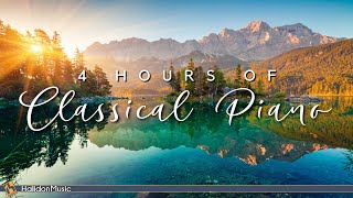 4 Hours Classical Piano Music for Studying Concentration Relaxation [upl. by Kalie]